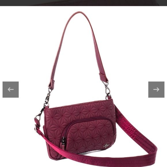 Lug matte luxe vegan leather Flyer Wine - Picture 2 of 3